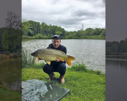 Een geslaagde visvangst van 8kg in de visvijver La Grande Roche op 26 mei 2019